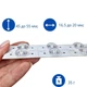 LED сегмент 10шт 3В для планки лампы подсветки ЖК телевизора 670315 - изображение 2