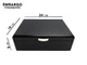 Набір для зберігання 20 сигар Black Matte Metal - зображення 7