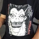 Футболка из хлопка черная размера M c рисунком Рюка из аниме DeathNote (Тетрадь смерти) унисекс - изображение 3
