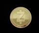 Сувенирная монета Zcash (зеткеш) в пластиковой прозрачной коробке/чехле Золото - изображение 2