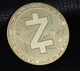 Сувенирная монета Zcash (зеткеш) в пластиковой прозрачной коробке/чехле Золото - изображение 4