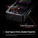 Чехол DOCKCASE Explorer Edition M2 SSD 10s Power Protection, SSD Detection Health Detection, Dual USB-C 3.2 Gen 2 Ports (10Gbps) поддерживает NVMe SSD до 4 ТБ - черный - изображение 5