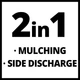 Газонокосилка Einhell GE-CM 36/48 Li M - Solo, 36В, PXC, 48 см, мульчирование (без АКБ и ЗУ) (3413054) - изображение 7