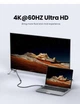 Кабель UGREEN US353 USB-C 3.1 Male to USB-C Female 100W 10Gbps Gen2 5A 4K@60Hz 1m Black (10387) - изображение 5