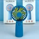 Портативний акумуляторний міні вентилятор ручний Mini Fan AP 223 Синій - зображення 2