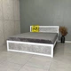 Кровать двуспальная с ламелями MebliRoMax Loft 160х200 Индастриал/Белый (000082915) - изображение 1