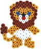 Zestaw mozaiki termicznej Hama Maxi Beads 600 szt + podstawa w kształcie koła Zwierzęta (0028178087517) - obraz 2