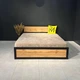 Кровать в спальню MebliRoMax Loft 180х200 Дуб Тахо /Черный (000083199) - изображение 3