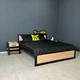Кровать в спальню MebliRoMax Loft 180х200 Дуб Сонома /Черный (000083199) - изображение 3