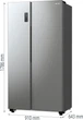 Gorenje Холодильник SBS 179х67х92см, 2 двері, 356( 191)л, А++, NF+, Інв. , зона св-ті, зовн. диспл, матовий сірий - изображение 18