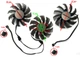 Вентилятор кулер для видеокарты Gigabyte RTX 3070 Ti 3080 Ti 3090 GAMING EAGLE (orgnl) Everflow T129215SU T128015SU (GA92S2S2U PLA09215S12H) комплект 3 шт (№415.9) - изображение 3