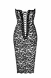 Платье кружевное Noir Handmade F301 Catalyst lace up midi dress Черное L - изображение 5