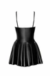 Платье под латекс Noir Handmade F308 Dreamer wetlook corset mini dress with front zipper Черное S - изображение 6