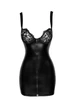Сукня під латекс Noir Handmade F254 Powerwetlook mini-dress Чорне L - зображення 5