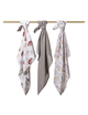 Пелюшки муслинові бавовняні (70х70 см) 3 шт. (Сірий) "BabyOno" 348/10 5901435415764 - зображення 3