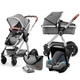 Візок Kinderkraft 3 в 1 Veo Gray (KKWVEOGRY30000) (5902533910656) - зображення 1