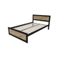 Кровать полуторная MebliRoMax Loft 120х200 Дуб Тахо /Черный (000083197) - изображение 2
