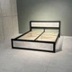 Кровать двуспальная MebliRoMax Loft 140х200 Индастриал/Черный (000083198) - изображение 2