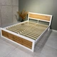 Ліжко двоспальне MebliRoMax Loft 140х200 Дуб Тахо /Білий (000083198) - зображення 4
