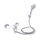 Змішувач для душу Lidz Latwa 010 (з душовим гарнітуром) (k40) LDLAT010WHI45426 White - зображення 1