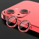 Захисне скло Metal Sparkles на камеру (в упак.) для Apple iPhone 15 (6.1") / 15 Plus (6.7") Червоний / Red - изображение 4