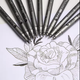 Набір капілярних ручок для скетч замальовок 9 шт. Набір лайнерів для малювання та скетчінгу - зображення 5