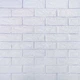 Самоклеюча декоративна 3D панель під білу матову цеглу зі сріблом 3D Loft 700x770x7 мм - зображення 1