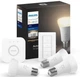 Philips Hue Стартовий комплект White (Bridge, Dimmer, лампа E27 White 3шт) - изображение 1