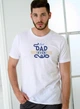 Футболка мужская хлопковая с сублимацией Best Dad Ever белая универсальная базовая для парней легкая XS - изображение 1