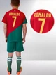 Форма футбольная детская Lion SPORT Ronaldo (Роналдо) 7 Збірна Португалії 2024, 28-150-155, зеленый-красный - изображение 3