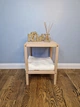 Стеллаж, этажерка на 2 полочки из натурального дерева WoodDecor без покрытия - изображение 1