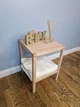 Стеллаж, этажерка на 2 полочки из натурального дерева WoodDecor без покрытия - изображение 2