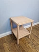 Стеллаж, этажерка на 2 полочки из натурального дерева WoodDecor без покрытия - изображение 3