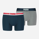 Набор трусов боксеров мужских хлопковых Puma Men Everyday Placed Logo Boxer 2P 93847607 XL 2 шт Синий/Серый (8720245590907) - изображение 1