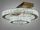 Хрустальная LED люстра для зала 40W золото с пультом 7708-2D/G - изображение 3