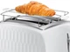 Russell Hobbs Тостер Honeycomb, 850Вт, пластик, широкі слоти, білий - изображение 4