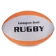 Мяч для регби RUGBY Liga ball (PU, р-р 9in, Белый-оранжевый) (RG-0391_Белый-оранжевый) - изображение 1