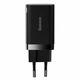 Мережевий зарядний пристрій Baseus Super Si Pro Quick Charger C+U 30W EU Black - изображение 1