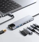 Адаптер XO Easy safe Type-C 6в1 multi-function converter HUB013 Grey - зображення 4