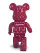 Статуэтка Bearbrick x Louis Vuitton x Supreme Red 200% 16 см Medicom Toy Известный бренд - изображение 10