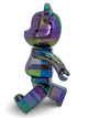 Статуетка Bearbrick x Project 1/6 x Clear Chrome Black 400% 28 см Medicom Toy Матриця - зображення 11