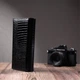 Жіночий великий гаманець із натуральної лакованої шкіри ST Leather Чорний для карт з магнітною застібкою (bg226fash79) - зображення 11