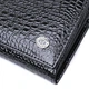 Жіночий великий гаманець із натуральної лакованої шкіри ST Leather Чорний для карт з магнітною застібкою (bg226fash79) - зображення 5