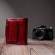 Лакированный кошелек для женщин среднего размера из натуральной кожи ST Leather Wallet 22685 Красный - изображение 11
