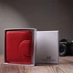 Вертикальний гаманець для яскравих жінок із натуральної шкіри ST Leather Wallet 22702 Червоний - зображення 11