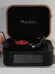 Вініловий програвач Audizio Black з Bluetooth з картриджем від Audio-Technica, грамофон для вінілових дисків з вбудованими колонками - зображення 1