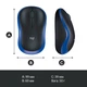 Миша Logitech M185 Black/Blue L910-002239 - зображення 4