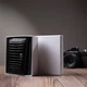 Жіночий стильний гаманець із фактурної натуральної шкіри ST Leather Wallet 22732 Чорний - зображення 11