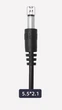Кабель живлення DC 5.5*2.1 мм USB -> круглий штекер 1м 5В 5V для роутера (552578803) Чорний - зображення 12