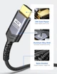 Кабель JSAUX miniHDMI to HDMI 2.0 4K@60Hz Bi-Directional 1.8м сірий - зображення 7